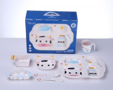 7 pcs kids jagsaw dinnerware set