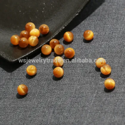Natural 5A golden tiger eye stone loose beads Golden Tiger Eye semi-finished products wholesale Factory direct sales