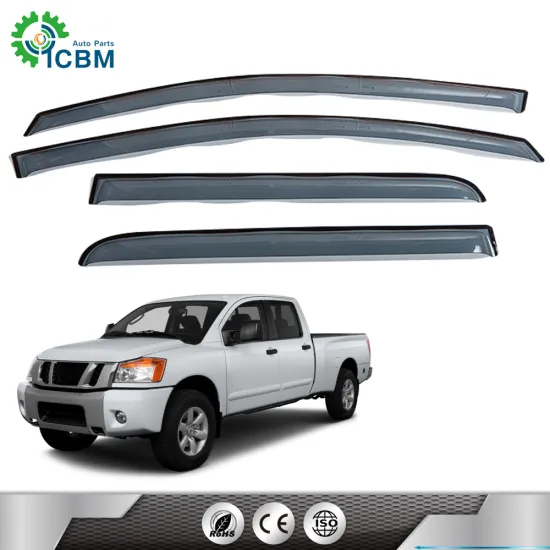 Black Window Visor for TITAN 14-15 - Directly from Car Sun Deflectors Vent Factory