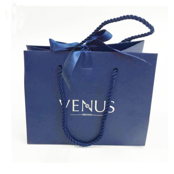 Top selling customized blue paper bag