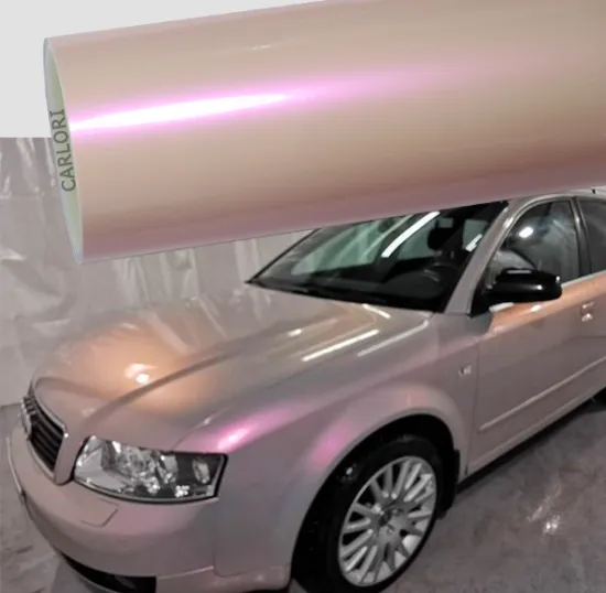 chameleon gloss pink car wrap vinyl