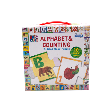 Puzzle irregolare con alfabeto stampabile per bambini