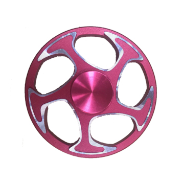High speed 360 degree rotation fidget hand spinner metal round wheel fidget tri spinner wind finger gyro toys