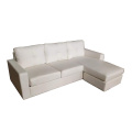 Cuir synthétique L Forme Sectionnelle Sofa