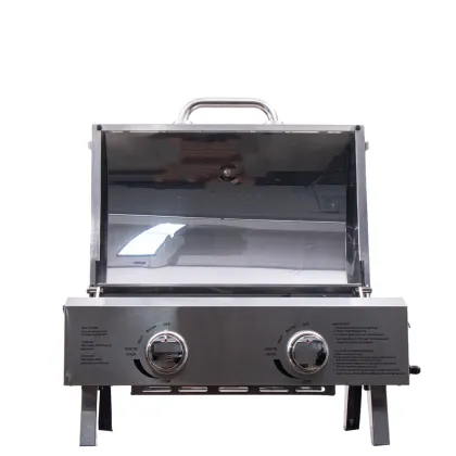 Built-In Gas Outdoor Beefmaster BBQ Grill and Smoker