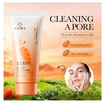 Dr.dmy Carrot Cleansing Facial Cleanser for Gentle Deep Pore Clean