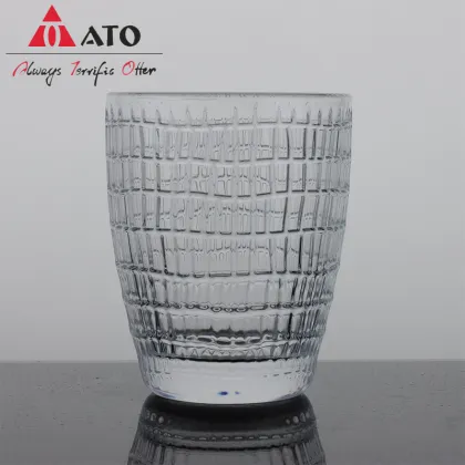 Embossed American Latte Iced Coffee Cup Wine Glass