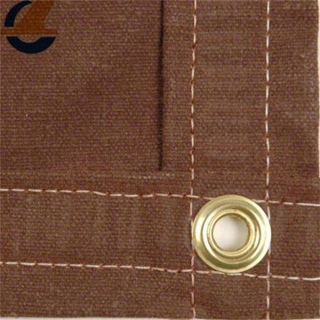 Wax coated tan color cotton canvas tarpaulins