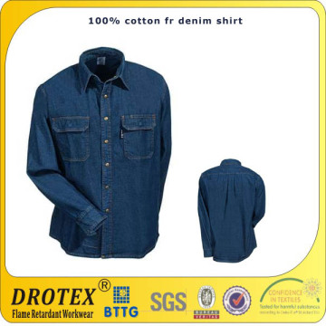 EN11611/EN11612 HRC2 Denim Fireproof Shirt for workman