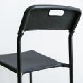 silla de metal negro KD stack