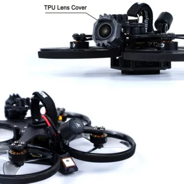 Potensic Dreamer Pro 4K FPV Drone with 3.5inch Cinewhoop Display: Clear Gray Edition - Axis Flying Racing Drone with Long Range Technology