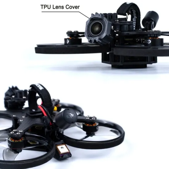 Potensic Dreamer Pro 4K FPV Drone with 3.5inch Cinewhoop Display: Clear Gray Edition - Axis Flying Racing Drone with Long Range Technology