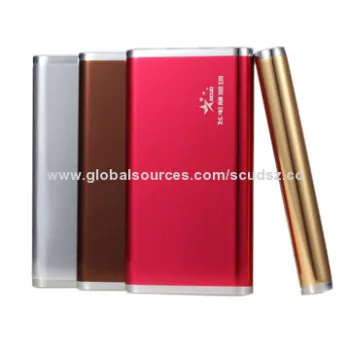 6,000mAh Power Banks, Made of Aluminum Material, 94*59*12mm Dimensions