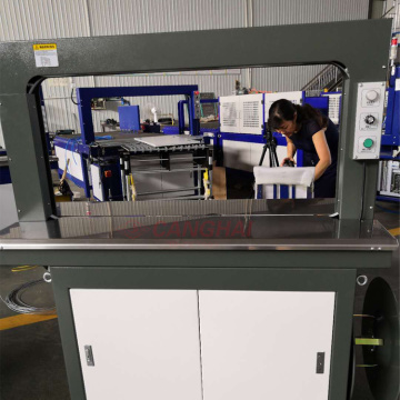 Semiautomatic bundling boxes strapping machine carton