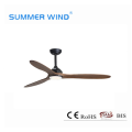 Latest design real wooden blade ceiling fan light