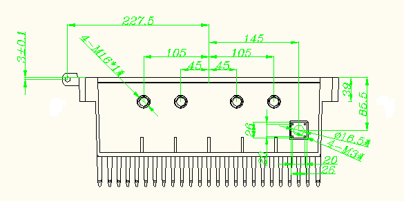 Aluminum die casting repeater housing