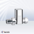 Chrome-Plated Straight Double-Way Radiator Valve