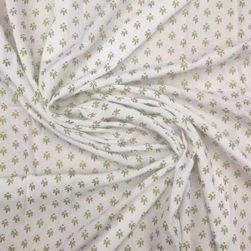 100% tissu sergé de robe d&#39;impression en bronze floral rayonne