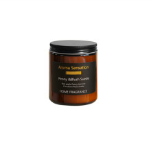 Водар белага соевага воску ў шкляной слоі