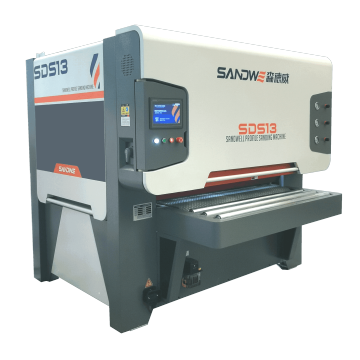 Automatic profile sanding machine for wood plates