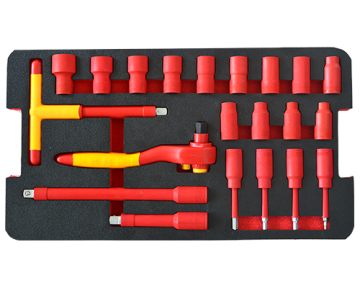 VDE 20pcs 3/8" socket and  accessory