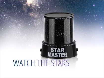 Colorful Romantic Sky Stars Projector Lamp for Kids Bedroom - LED Night Light for Christmas