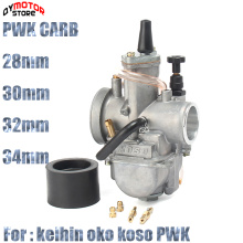 Brand New PWK 28mm 30mm 32mm 34mm carburetor for koso oko keihin Carburador with power jet fit on 2T/4T engine racing motorcycle