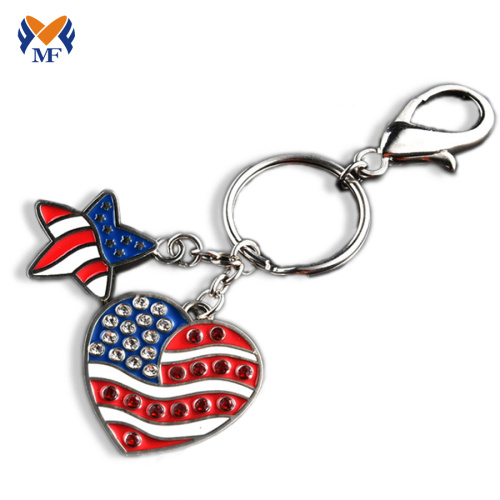 Holidays Gift Metal Custom Enamel Anime Keychain