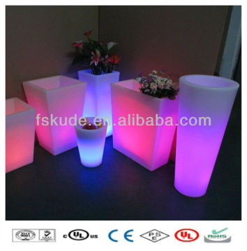LED Plastic Large Decorative Flower Pots