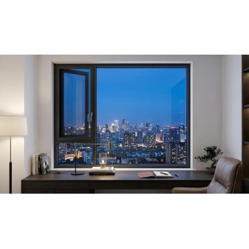 Janela de batente de alumínio de grande resistência de 1,8 mm