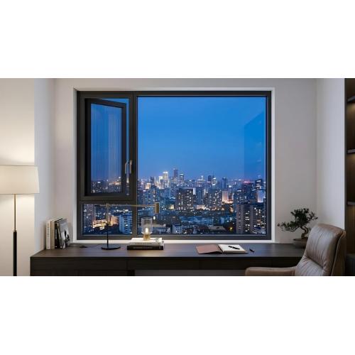 Janela de batente de alumínio de grande resistência de 1,8 mm