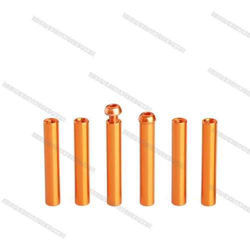 OEM anodized round knurled aluminum standoff
