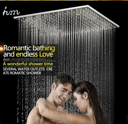 500mm Rainfall Shower Head - Dual Rain and Misty 20 Inch Rain Shower Head