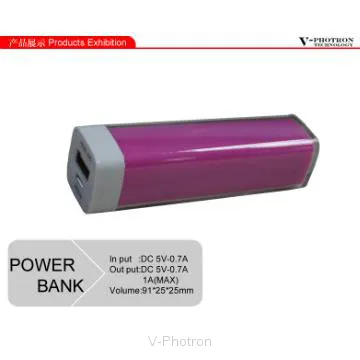 cycle life  500 times 2600mAh  power bank charger