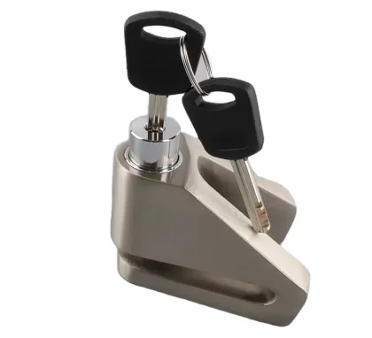 Silvery Bicycle Motorcycle Scooter Disc Brake Lock - Waterproof Bike Lock
