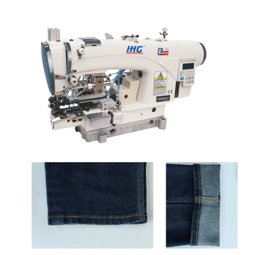 Подшивка джинсов с автоматической швейной машиной челночного стежка