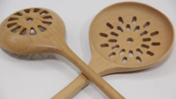 acacia wood kitchenware set fork spoon ladle key turner