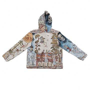 Custom Low MoQ OEM Hoodies: Unisex Tapestry Mens Hoodie Printing