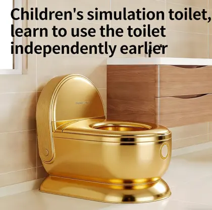 Realistic Potty Toilet – Luxury Gold