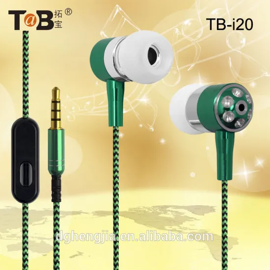 February best selling metal cheap colorful earphone with mic for cell phone/skype