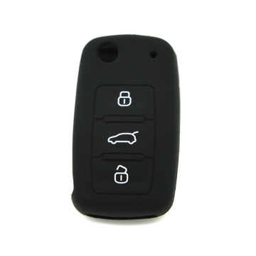 Colorful rubber Volkswagen 3 car key cover