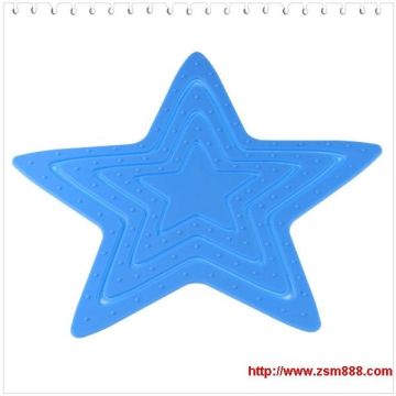 Durable Five - Pointed Star Silicone Coasters With Oem Logo