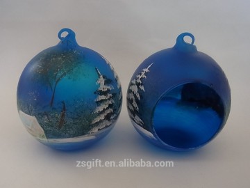 Guangdong Factory hot seller popular design Stock Christmas decorations Glass Candle Holder