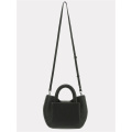 Fashionable U-Shaped Genuine Leather Mini Crossbody