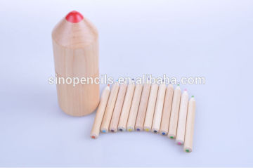 Round pencil jumbo color pencil packing in fancy pencil box
