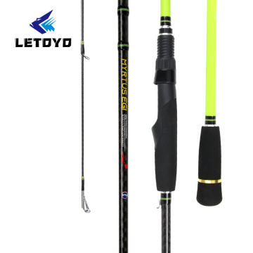 Letoyo OEM Kalamar Egi Çubuğu - 2 bölüm tekne jigging için karbon balıkçılık çubuğu (boyut #2.0-4.0)