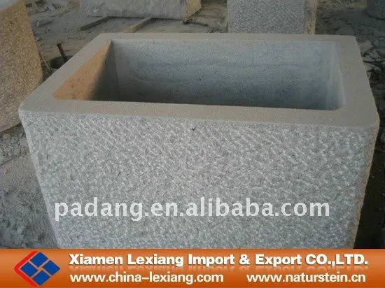 G603 Grey Granite Garden Stone Trough