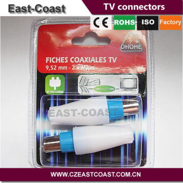 ROHS compliance 9.5mm 3c2v cable plug