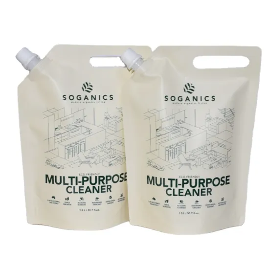Custom 1.5L 2L 5L Handwashing Fluid Spout Pouch Packaging Bags