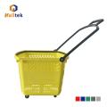 Roller Cart For Grocerie High quality grocery rolling shopping basket Manufactory